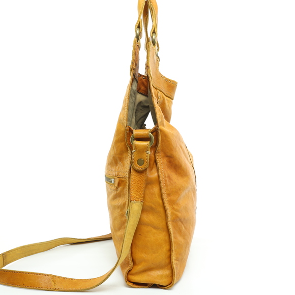 Lucky Brand Abbey Road Handbag Crossbody Purse Leather 19x11x3 Brown - Picture 4 of 16